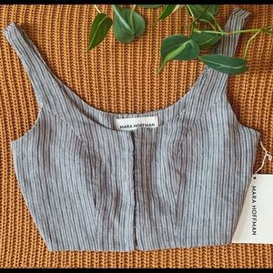 NWT | Mara Hoffman Aisha Cropped Striped Tank Top